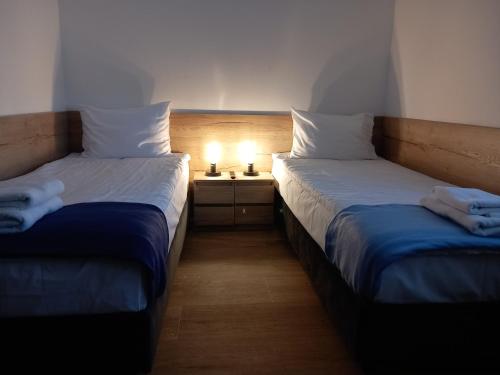 Jura Hotel Osiekにあるベッド
