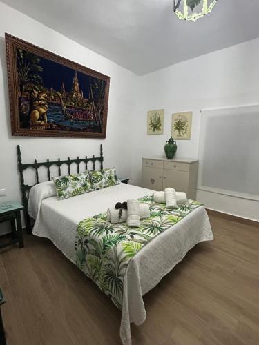 Katil atau katil-katil dalam bilik di Casa Rural La Simona