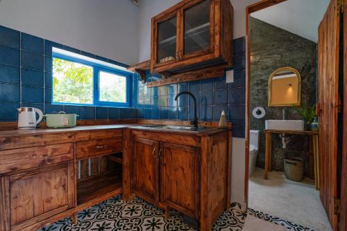 Kuchyň nebo kuchyňský kout v ubytování AN BANG CORNER HOUSE