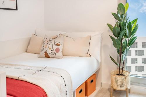 Postel nebo postele na pokoji v ubytování Soto House Pamplona