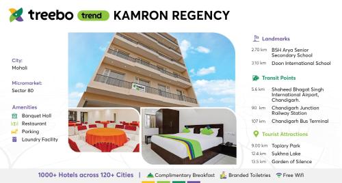 a screenshot of the kamron recovery page of a hotel at Treebo Trend Kamron Regency Sector 80 in Mohali