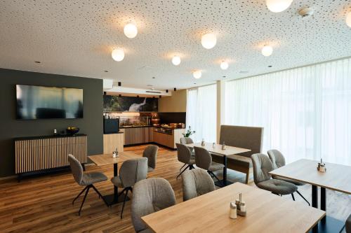 Kuchyň nebo kuchyňský kout v ubytování I'M INN Zwettl - Hotel zum Brauhaus