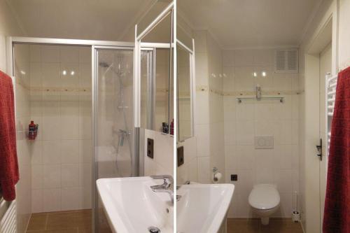 Koupelna v ubytování Ferienwohnung Habel