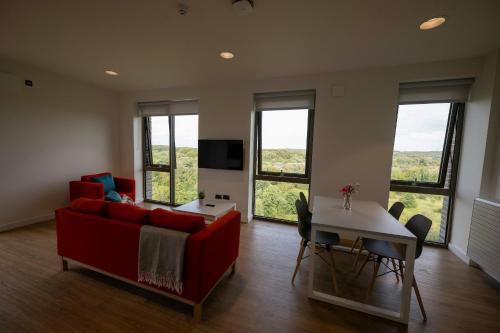 Μια τηλεόραση ή/και κέντρο ψυχαγωγίας στο University of Galway Apartments
