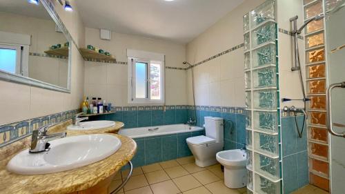 Koupelna v ubytování Villa Clairol