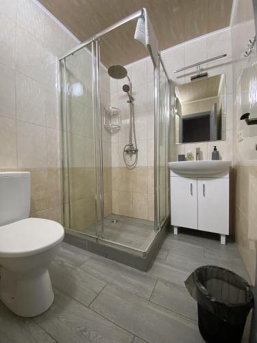 Koupelna v ubytování Mini Hotel