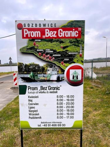 a sign for a proven bcg grand clinic at OderPoint#Sauna#Jacuzzi in Gozdowice