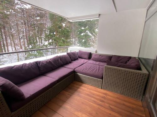 Posezení v ubytování Seewohnung mit direktem Seezugang-Skiliftnähe