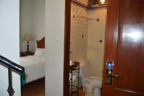 Koupelna v ubytování Hotel Meson del Mar