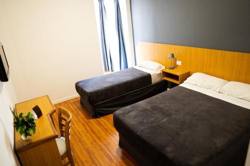 Hotel Copahueにあるベッド