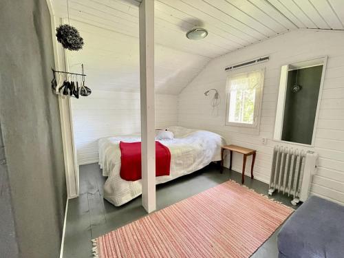 Postel nebo postele na pokoji v ubytování Haus am Kuhajärvi See
