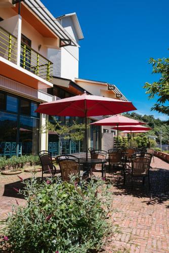 Jardí fora de Yun Wu B&B