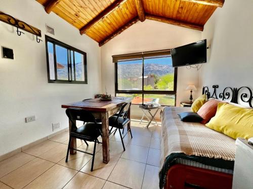 Ruang duduk di Departamento con vista a las sierras en Planta Alta para 2 a 4 personas
