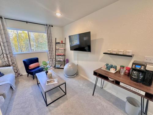 Televisyen dan/atau pusat hiburan di Beautiful and Comfy Palmer Gem Near Hatcher Pass