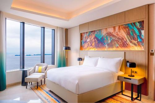 Una cama o camas en una habitación de Hilton Kinshasa