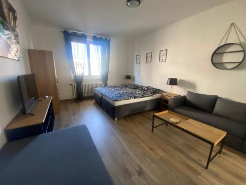 Posezení v ubytování Černá Růže - Apartmán 4
