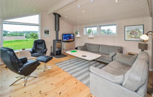 Posezení v ubytování Holiday Home Højlandet Hjørring I