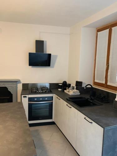 Kuchyň nebo kuchyňský kout v ubytování Casa Albina