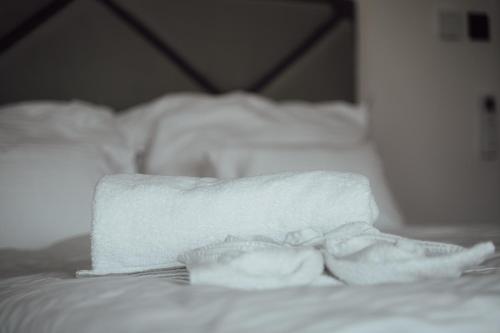 Ένα ή περισσότερα κρεβάτια σε δωμάτιο στο Fitromax Apartmanház