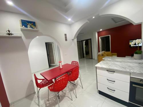 Una cocina o zona de cocina en Villa Maria & Nour