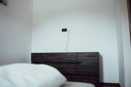 Ένα ή περισσότερα κρεβάτια σε δωμάτιο στο Fitromax Apartmanház