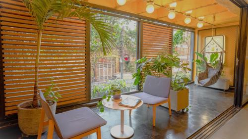 Χώρος καθιστικού στο Hotel El Peñon by Bithotels