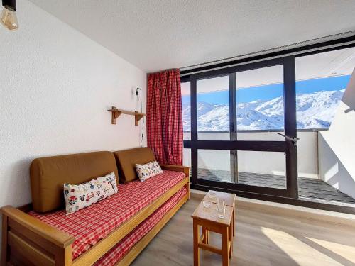 Studio lumineux 4 pers. aux Menuires avec accès pistes et balcon - FR-1-344-990