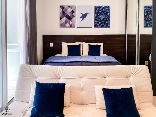מיטה או מיטות בחדר ב-Sweet Home - Vivare Augusta