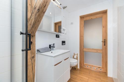 Koupelna v ubytování Apartament Ziemowita