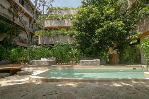 A piscina localizada em Zereno Tulum Beach Club Access ou nos arredores