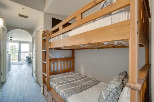 a bunk bed room with two bunk beds at 1 Mi to Disney World Lakefront Condo in Orlando! in Orlando