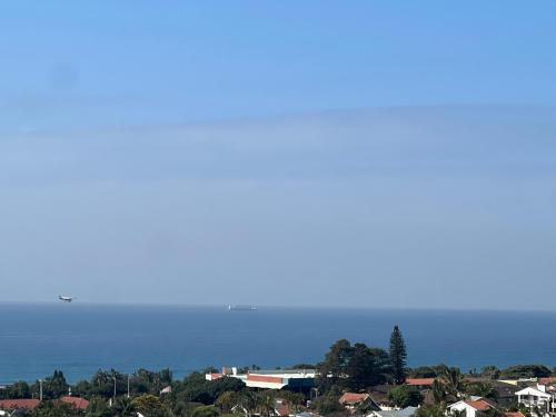 a view of a city with the ocean in the background at Seaview Sanctuary in Durban