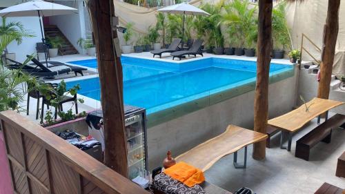 Πισίνα στο ή κοντά στο Hotel Diosa del Agua Bacalar