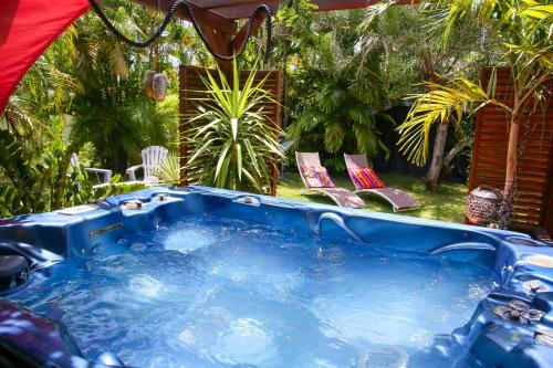 Πισίνα στο ή κοντά στο Charmante maison avec jacuzzi à Saint-François
