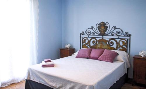 Katil atau katil-katil dalam bilik di Agriturismo SetteLune