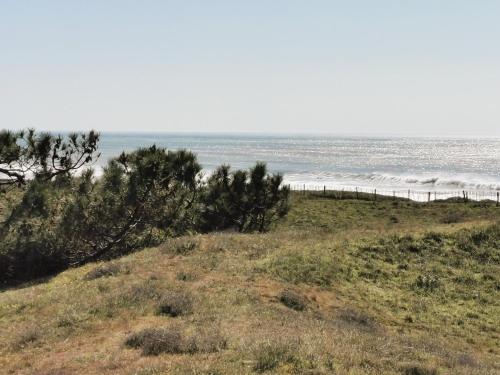 a view of the ocean from a beach at La Petite Marine a 150m de la plage in Brétignolles-sur-Mer