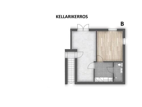ルカにあるHoliday Home Rukassos b by Interhomeの間取建て住宅計画