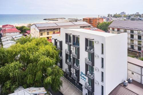 Nespecifikovaný výhled na moře nebo výhled na moře při pohledu z hotelu