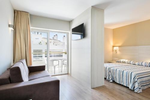 Postel nebo postele na pokoji v ubytování Hotel Best Da Vinci