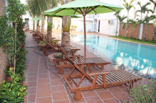 Πισίνα στο ή κοντά στο Mui Ne Volga Hotel & Apartments