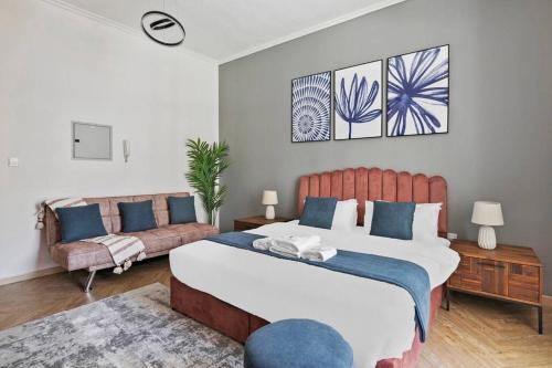 Postel nebo postele na pokoji v ubytování StoneTree - New Cozy Studio in Dubai Marina