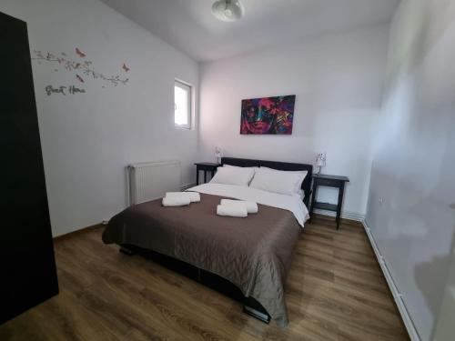 Postel nebo postele na pokoji v ubytování Parnica Home