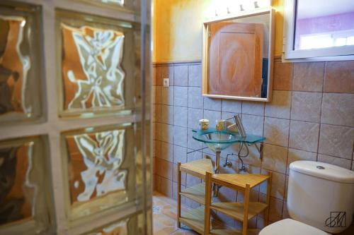 Et badeværelse på Playa del cuartel La Azohia, Cartagena