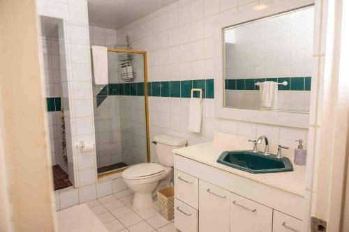 Koupelna v ubytování La Casa de Abajo