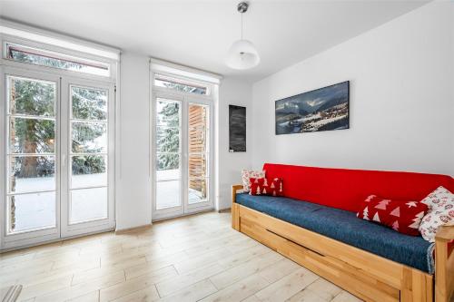 Posezení v ubytování Horní Mísečky - I3 Pohodlný a teplý apartmán u sjezdovky