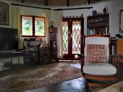 Χώρος καθιστικού στο Eden by the sea