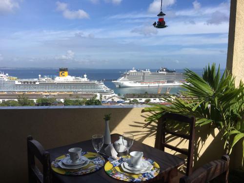 En generel havudsigt eller havudsigten taget fra kroen