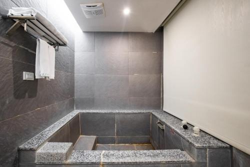 Koupelna v ubytování Mei Jia Mei Hotel