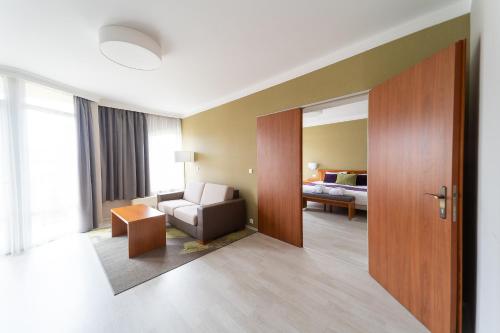 Χώρος καθιστικού στο Hotel Karos Spa