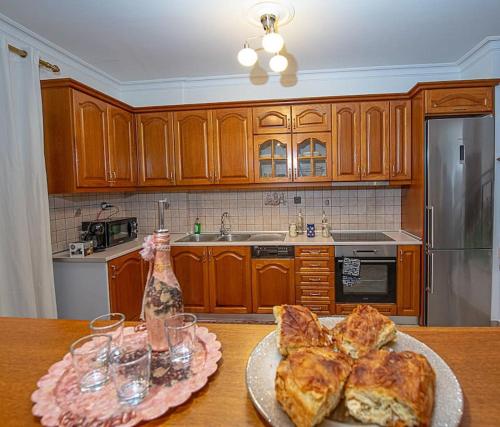 Dapur atau dapur kecil di Ioanna's Mansion - By the lake